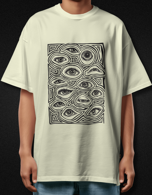 The Many Eyes — Oversized Graphic T-Shirt